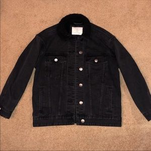 Cotton On Denim Sherpa Jacket